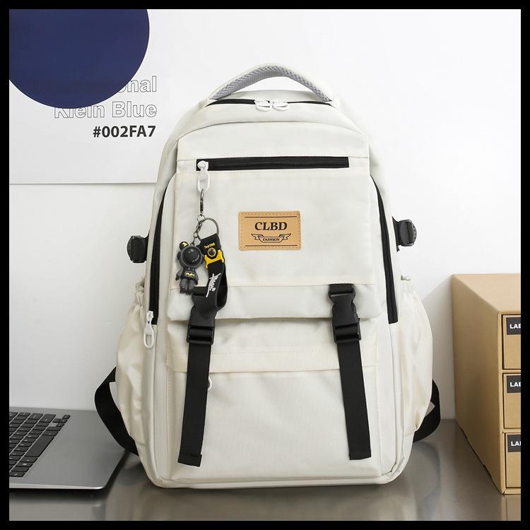 2023 Trendy Nylon Korean-Style Backpack for College Students: Large Capacity Men's and Women's Casual Travel Bag.