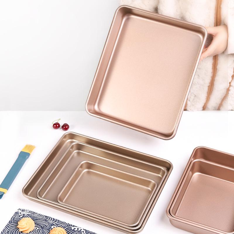 Non-Stick Rectangular Baking Pan for Cakes, Rolls, and More