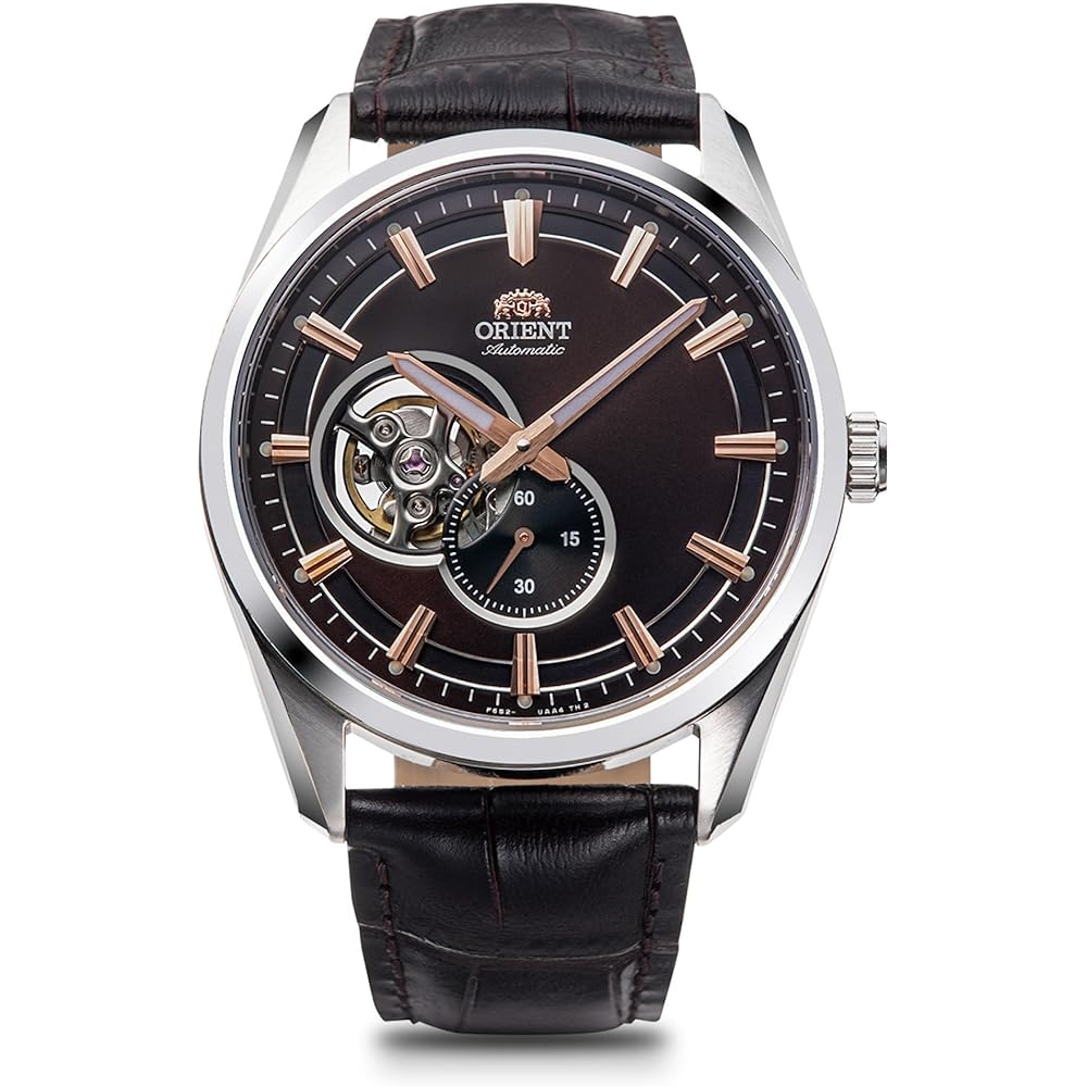 [ORIENT] ORIENT Automatic Watch Contemporary Semi-Skeleton Mechanical Automatic Open Heart RN-AR0004Y Men s Brown (Domestic Manufacturer s Warranty In