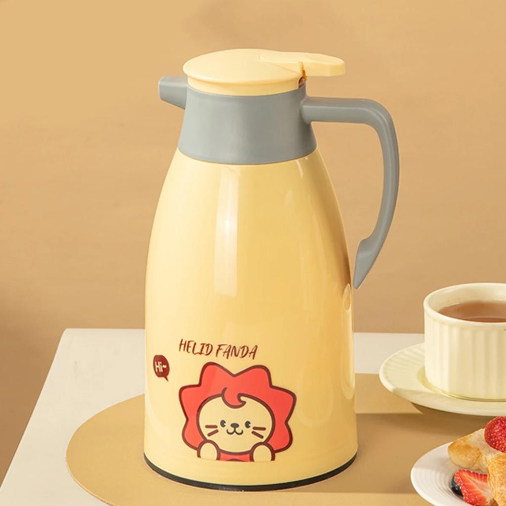 Thermos Kettle With Glass Liner Portable Large Capacity Hot Water Bottle Office Household Vacuum Insulated Kettle