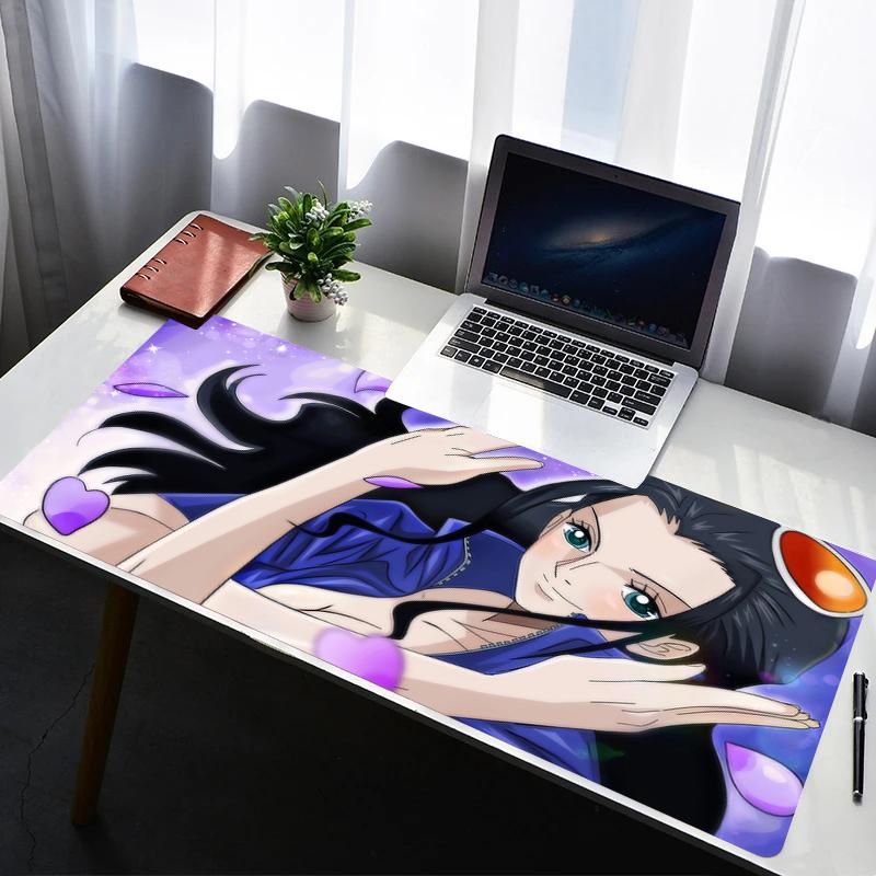 

Mouse Pad Laptop Rubber Extended Desktop Mat Computer Gamer HD Mousepad PC Gaming Accessories One Piece Nico Robin Keyboard Pad 30x60x0.2cm