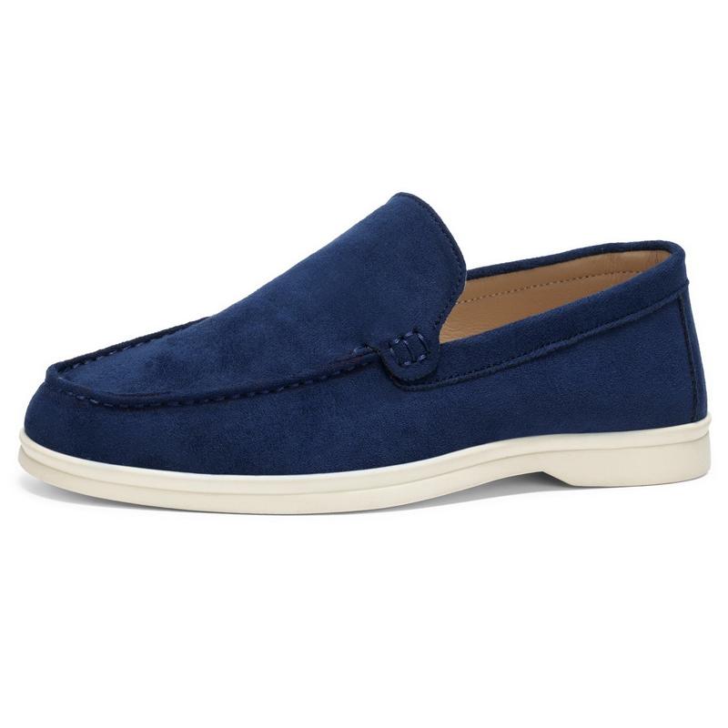Men's Faux Suede Loafers Spring Autumn Office Outdoor Driving Casual Single Shoes Comfy Slip-on Walking Shoes Large Size 39-47