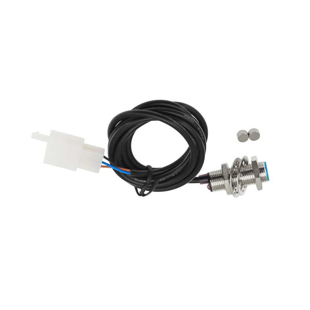 1PC Universal Motorcycle Instrument Sensor Digital Speedometer Odometer Gauge Turbo Sensor Cable Sensors With 2 Magnets
