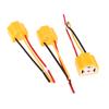 5Pcs Car Headlight Ceramic Socket Connector H4 Ceramic Plug Heat Resistance Headlight Wiring Harness Plug Adapter H4 Socket