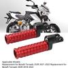 1 Pair Motorcycle Foot Pegs CNC T6063 Aluminum Alloy Anodized   Replacement For     252R 2021‑2022