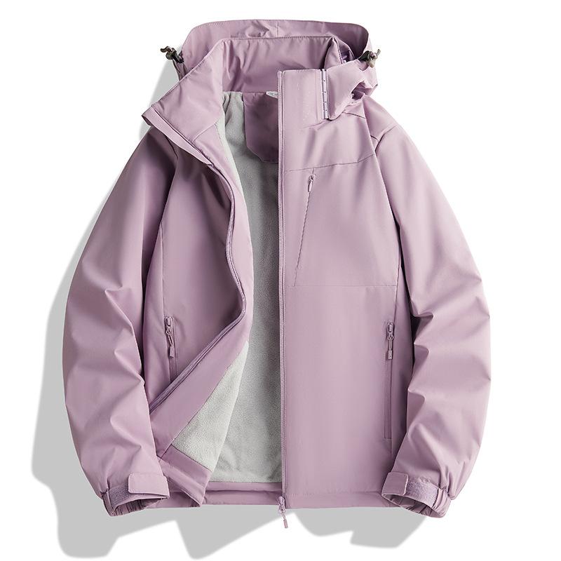 Damen Outdoor Windbreaker Jacke Plus Fleecejacke