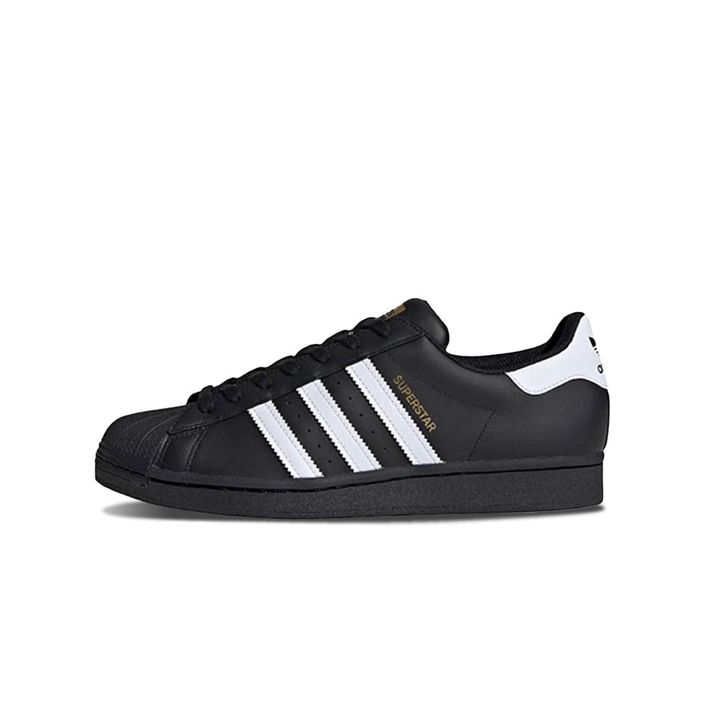 adidas Originale SUPERSTAR Rutschfest Abriebfest Niedrig geschnitten Skateboard Schuhe Unisex Schwarz Gold EG4959(Team129-)
