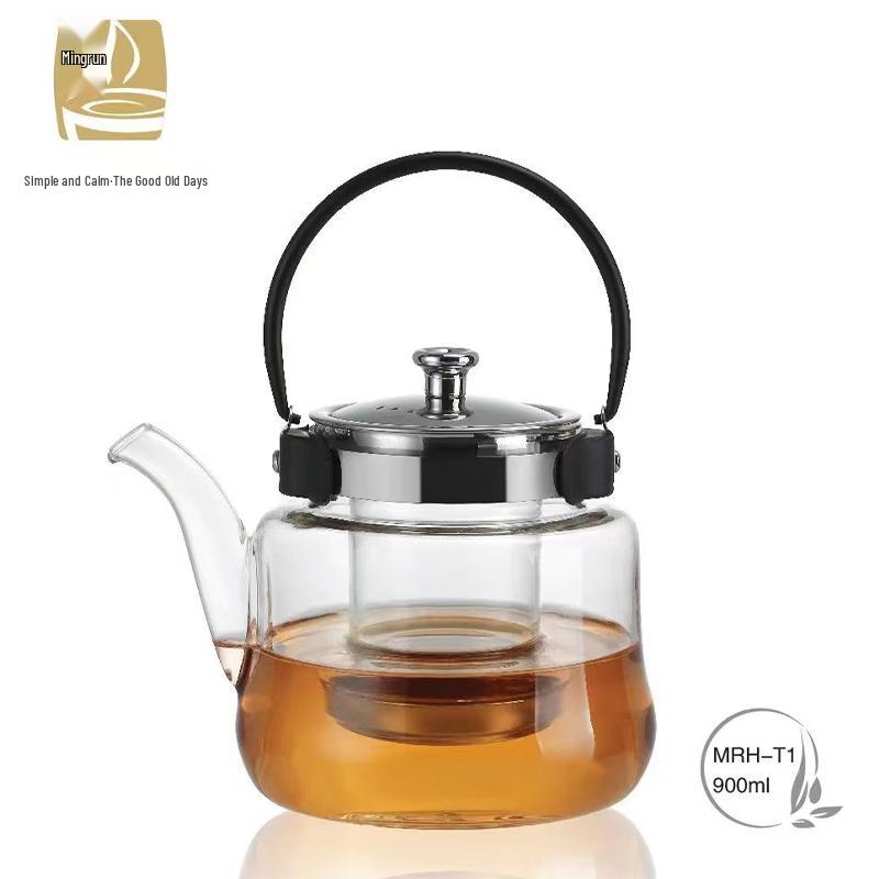 MINGRUN 900ML Heat-Resistant Glass Wellness Pot