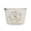 Women Circular letter Print Cosmetic Bag Toiletries Organize Travel Storage Case 6751 KTB