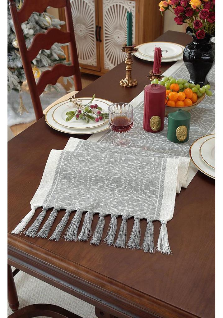 Luxury Christmas Table Runner: Handmade Imitation Cotton-Linen Tea Towel
