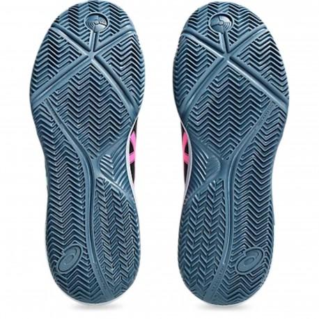Sports shoes Asics black/energy aqua GEL-DEDICATE 8 PADEL