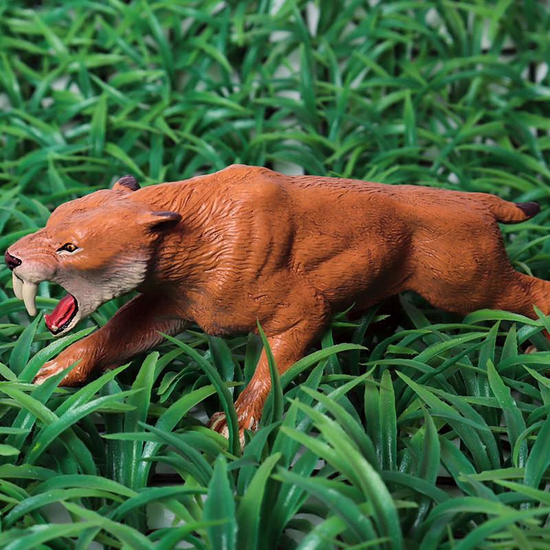 Animal Machairodus Realistic Model Figure Toy For Kids Learning Collection And