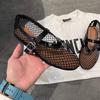Summer Hollow Out Flat Mary Jane Shoes Women Comfort Soft Sole Slip On Ladies Outdoors Party Dress Shoes