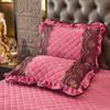 2pcs Crystal Velvet Pillowcase Solid Color Winter Warm Pillow Cases Decor Home Pillow Covers Bedding