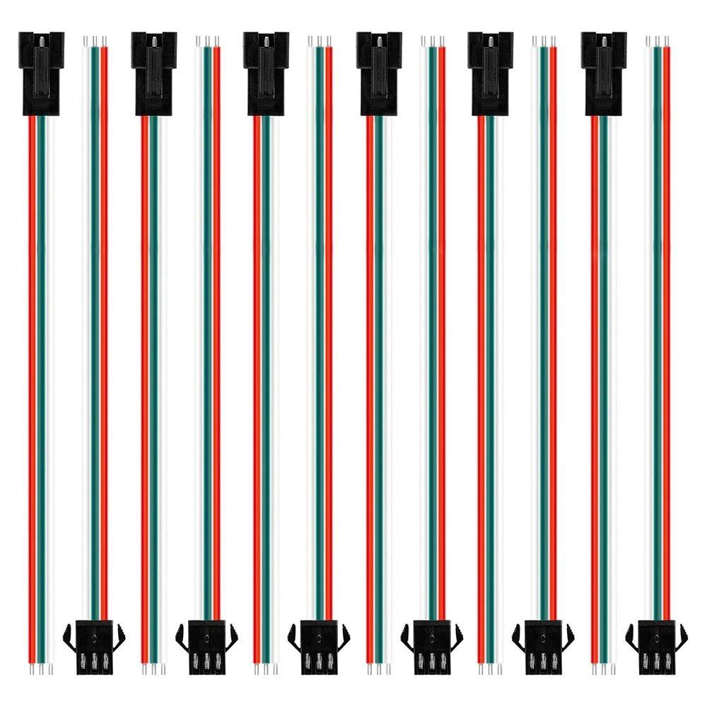 5PCS Male Female Connector Servo Extension Cable PVC Splitter Wire Model Accessories