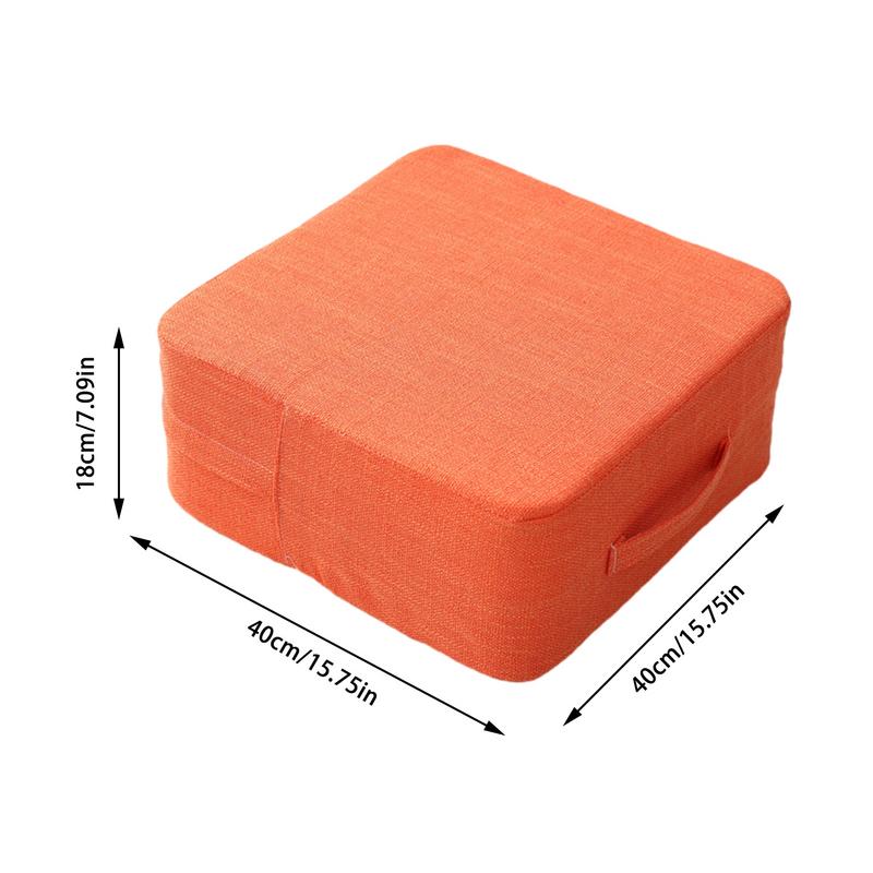 Thickened Japanese Tatami Removable Cotton Linen Cushions Multi-coloured Fashionable Highly Elastic Washable Cotton Linen Set