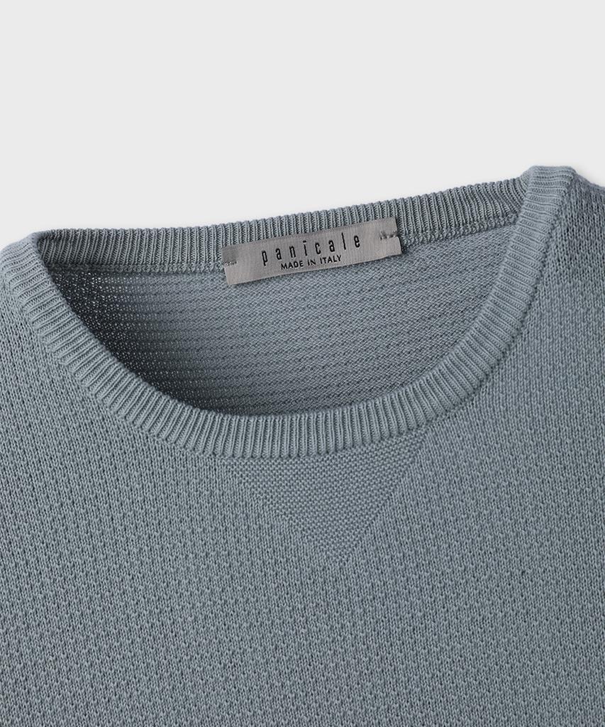 PANICALE Cotton Cutout Knit Shirt 4 Colors