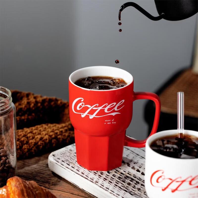 Shangheng Ceramic Cola Cup with Straw