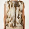 Women's rabbit fur fur fur integrated vest autumn and winter wear fashion sleeveless fur vest rabbit fur vest