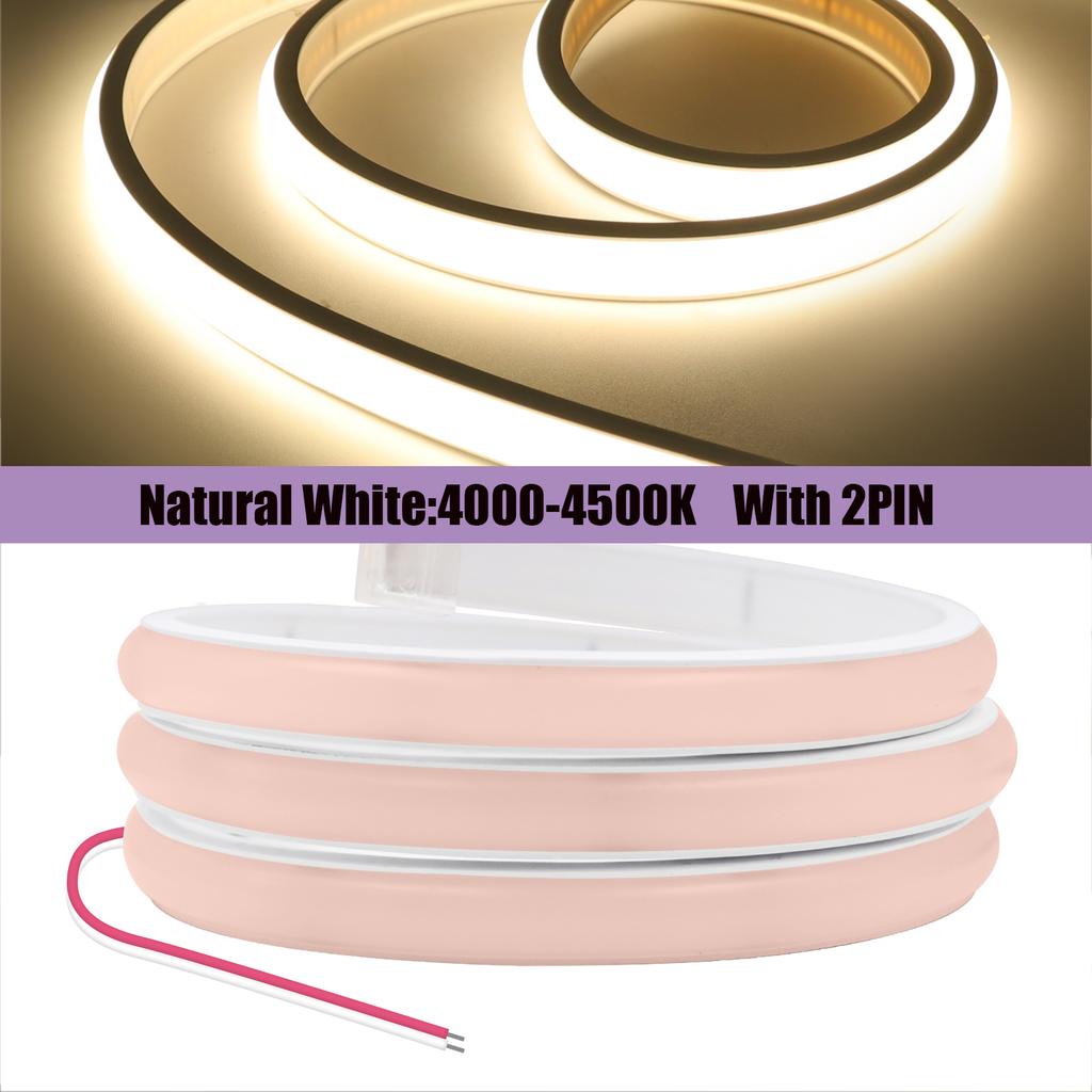 12V 24V COB Neon LED Strip 320 Leds M Waterproof High Brightness Flexible Ribbon Light 3000K 4000K 6000K For Home Decor 0.5M-20M