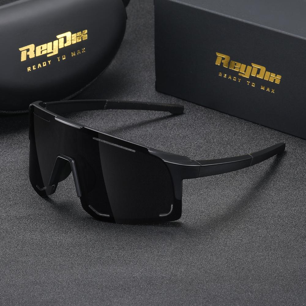 Поляризованные спортивные солнцезащитные очки ReyDix унисекс для вождения, UV400 чёрный