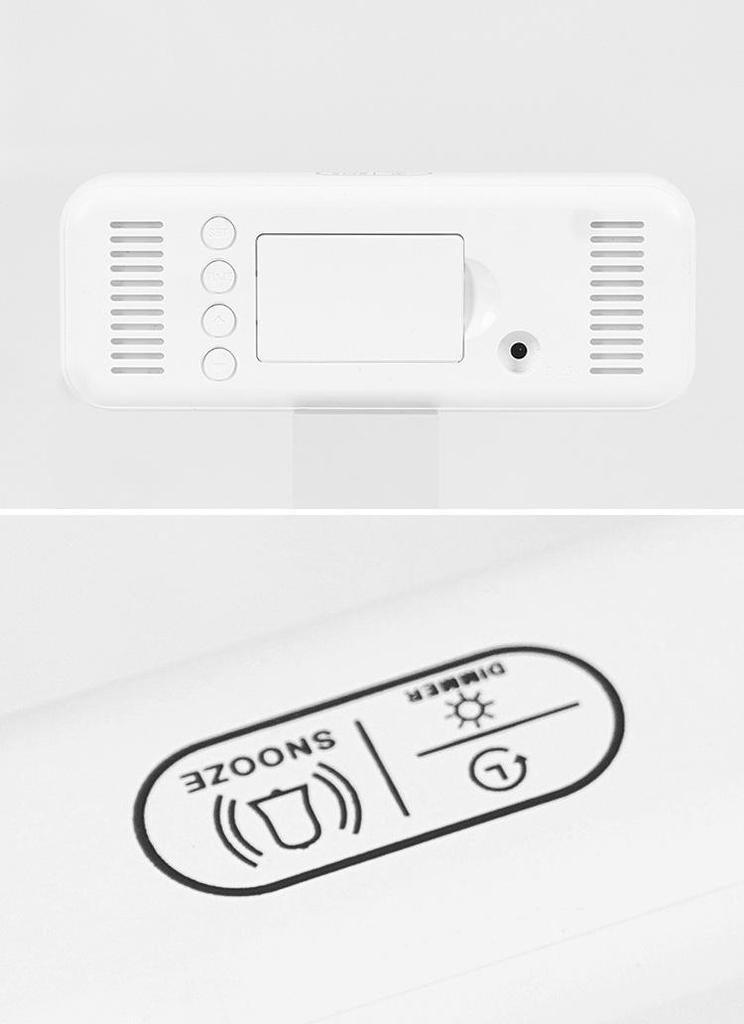 9-Inch Multifunctional LED Alarm Clock with Multiple Alarms