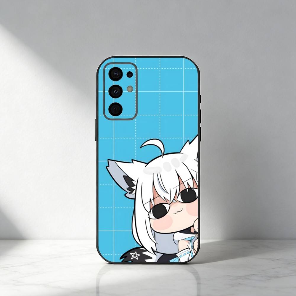 HOLO Shirakami Fubuki  Phone Case For Samsung S25,S24,S21,S22,S23,S30,Ultra,S20,Plus,Fe,Note,5G Black Cover