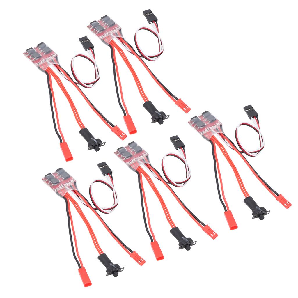 5PCS 30A Brushed ESC with Brake Dual Way JST Interface Micro 30A Brushed Speed Controller for 130 180 260 Motor 1 16 1