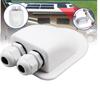 A16P-3X Double Wire Entry Gland Box Solar Panel Roof Wire Entry Gland Box Cable Motorhome Double Hole RV Yacht