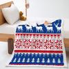 Blanket 2D Digital Printing Christmas Lamb Fleece Crystal Fleece Blanket Blanket