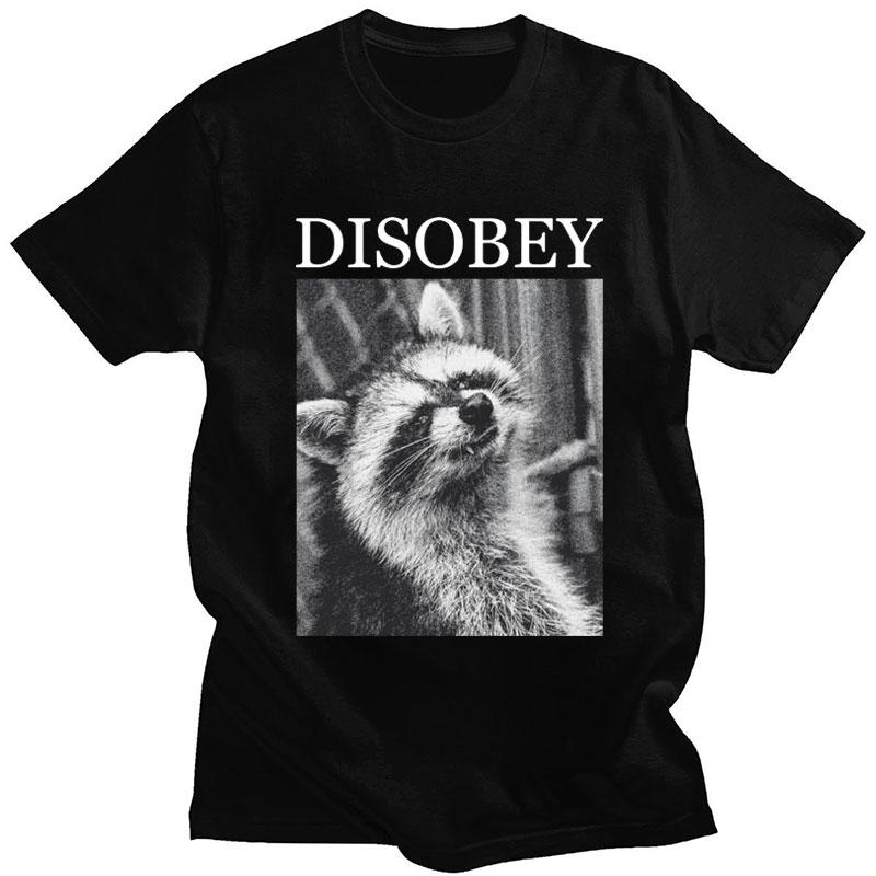 Japanese Style Dragon Raccoon Print T Shirt Harajuku Retro High Quality Cotton Short Sleeve Oversized Men Women Classic T-shirts