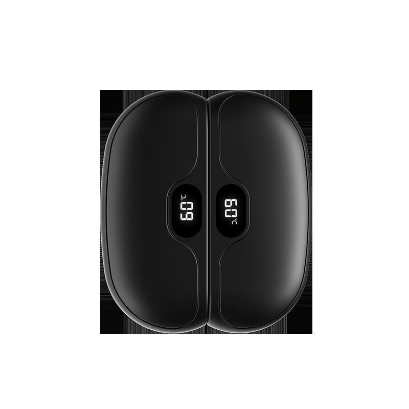 Magnetic Hand Warmer, USB Charging, Detachable Hand Warmer, Digital Temperature Display Portable Heater Two-Part Format 4000mah