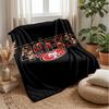 San Francisco 49ers Flanell Fleece Decke Gemütliche Warme Überwurfdecke für Sofa Bett Reisen Ganzjahresgebrauch