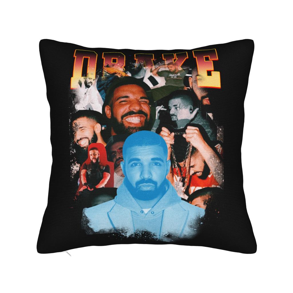 Drake Rapper Pillowcase Printing Polyester Cushion Cover Decor Pillow Case Cover Home Square 18''