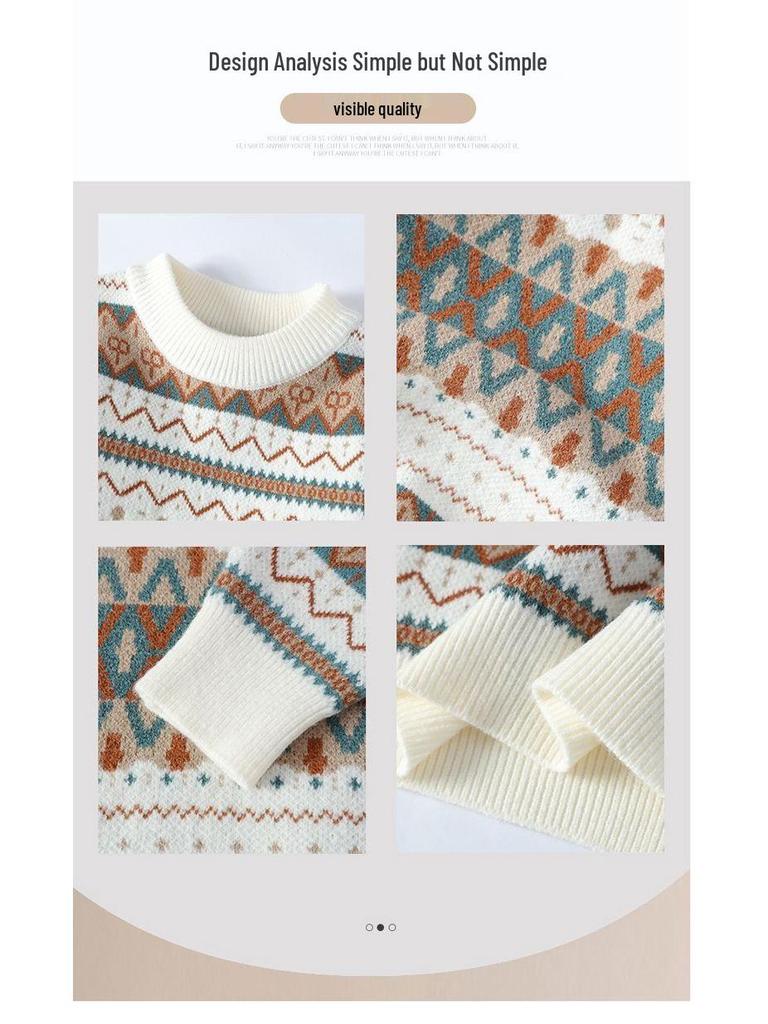 Pánský vintage úpletový rolák – Teplý a trendy na podzim/zimu