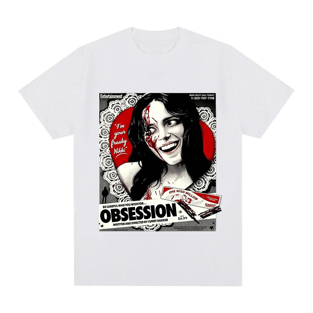 Obsession Film Grafikdruck T-Shirt Baumwolle Tägliches Tragen Streetwear T-Shirts Mode Damen Herren Unisex Lässig Rundhals Oberteile Sommer