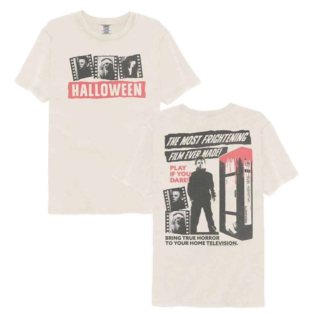 Halloween - Frightening Film - American Classics - Solid Beige Short Sleev 110
