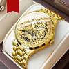 Men's Watch Business Light Luxury High-end Brand Versatile Gold Hollow Male Fashion Quartz Clock Watches