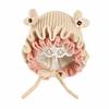 Elastic Soft Princess Knitted Hat Lace Ruffle Trim Ear Protection Hat  Baby Toddlers
