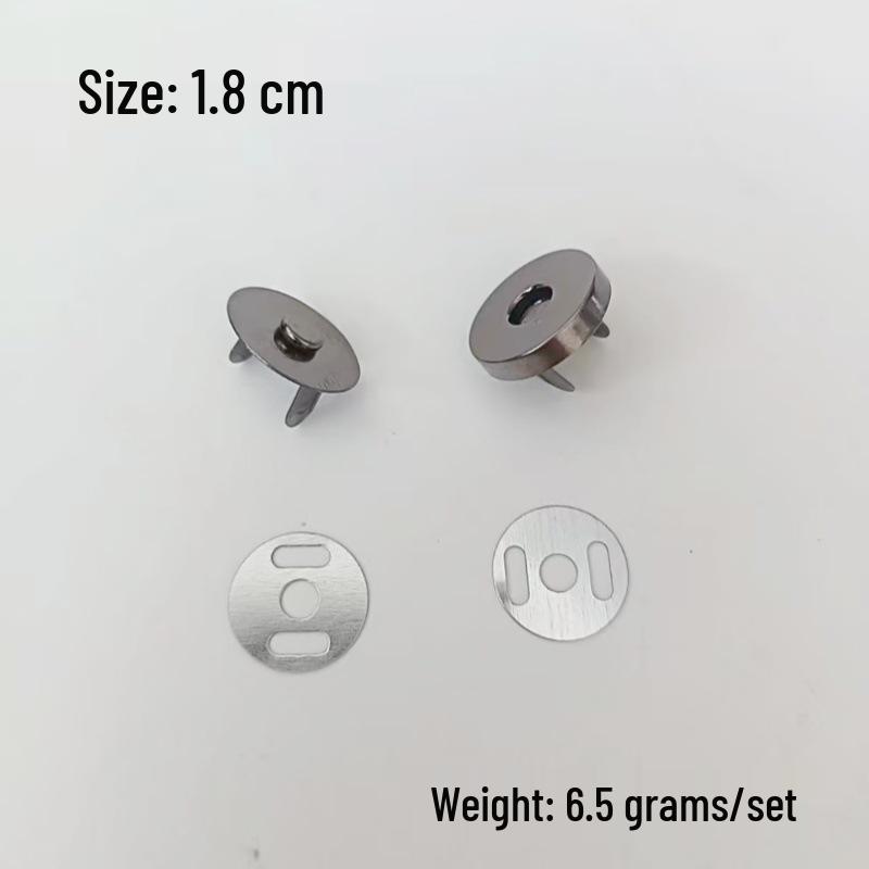 Unsichtbare magnetische Druckknöpfe ohne Nähen - 1,4 cm & 1,8 cm für Taschen, Geldbörsen und Mäntel