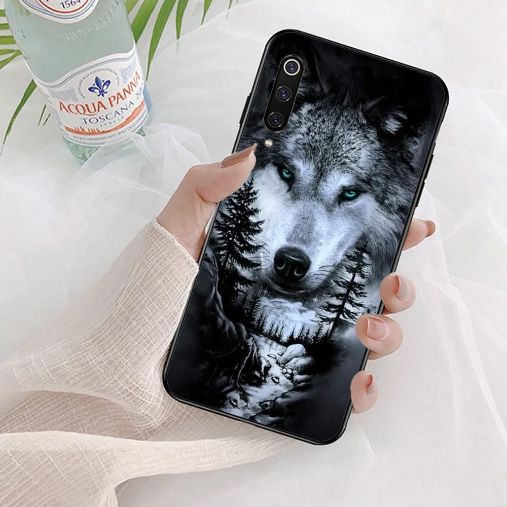 Animal The Wolf Howl Phone Case For Xiaomi Mi 5X 8 9 10 11 12 Lite Pro 10T PocoX3pro PocoM3 Note 10 Pro Lite