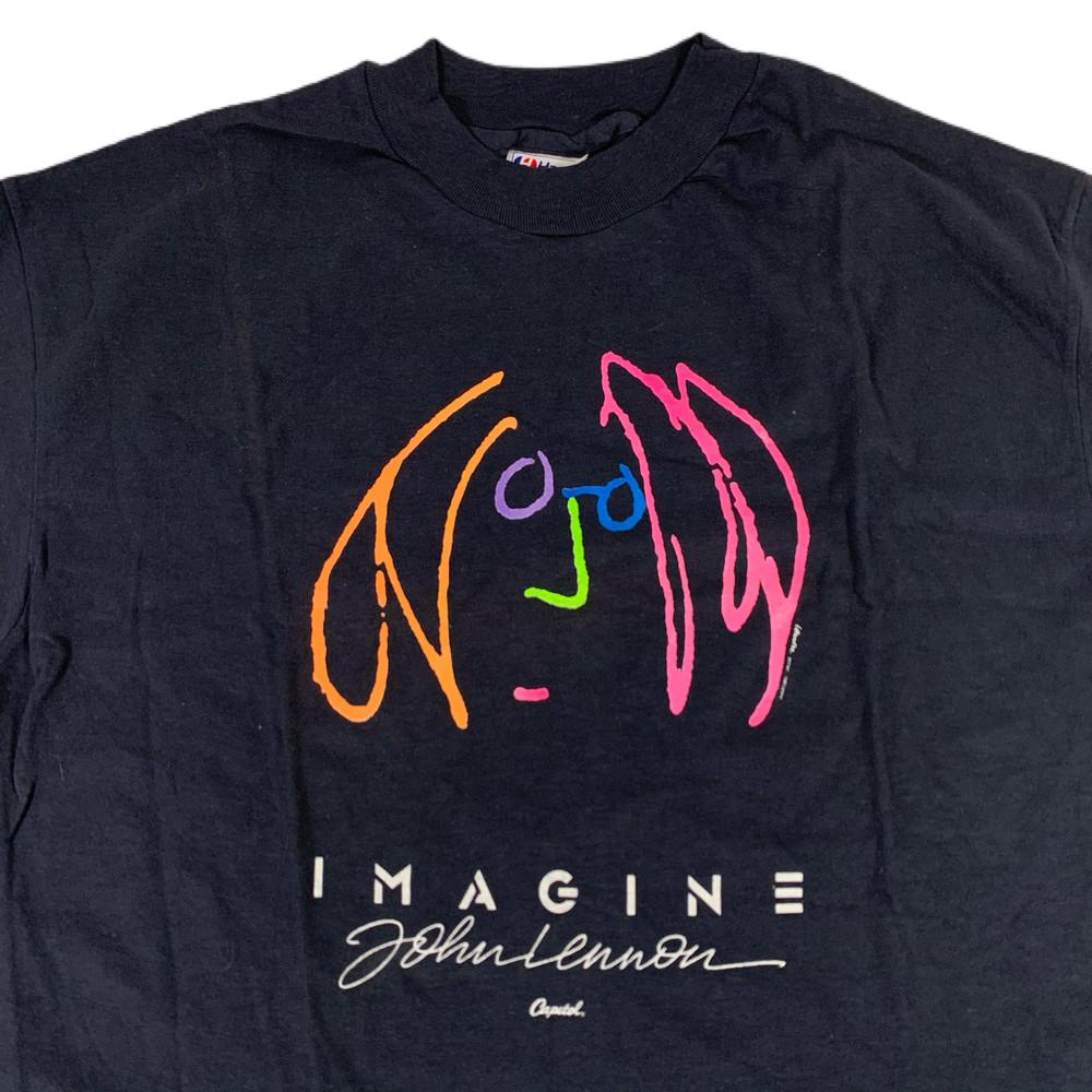 Vintage John Lennon  Imagine  Capital Records T-Shirt LT291 Unisex T-Shirt L