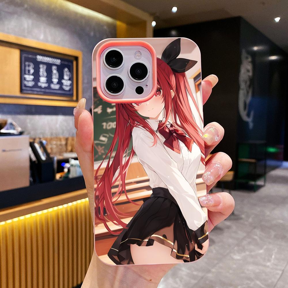 

Date a Live Kotori Itsuka Jelly Double layer Pink Mobile Phone Case for iPhone 17 16 15 14 13 12 11 Air Pro Max Plus Protective iPhone Air