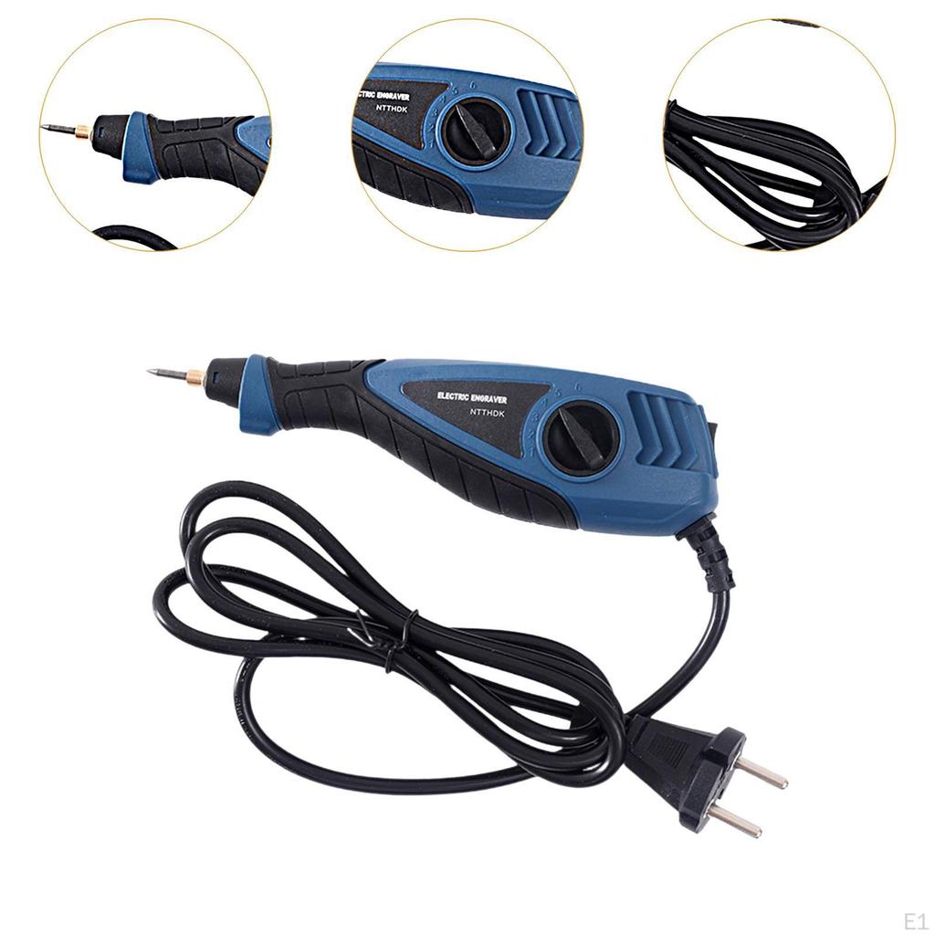 Electric Engraving Pen 25W Handheld Engraver for Ceramic Wood DIY Crafts