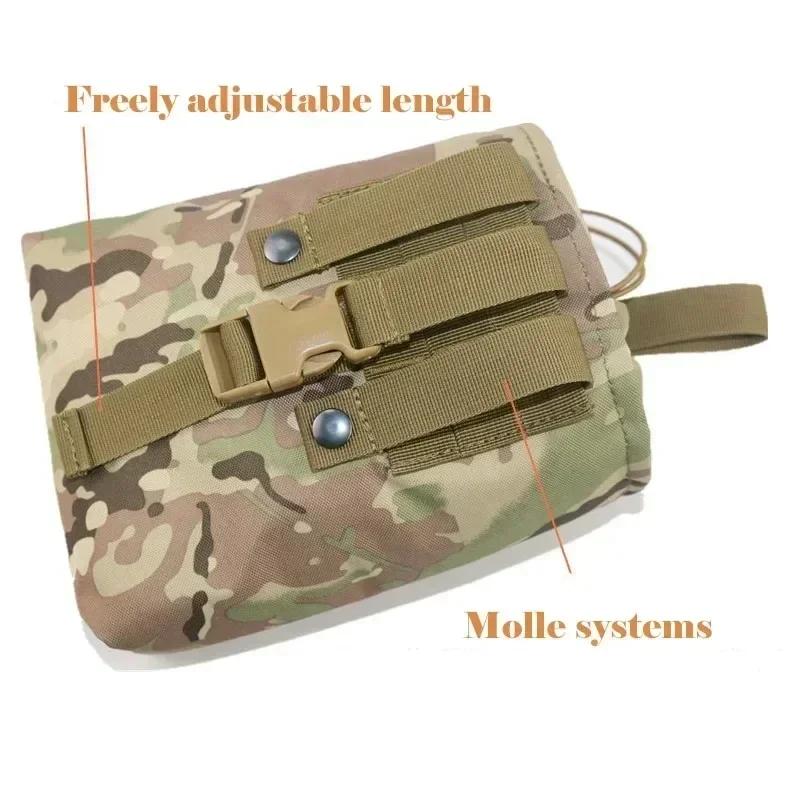 Mag Pack Folding Molle Tactical Magazine Dump Drop Pouch Hunting  Airsoft Ammo EDC Tool Bag Foldable Utility Recovery