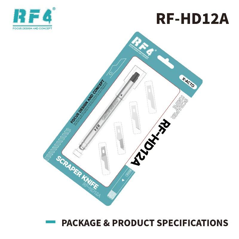 RF4 RF-HD12A Multi-functional Repair Tool Handle High Hardness Anti-corrosion Cutter Head for Electronic Phone Disassembly Tool