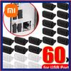 Xiaomi 60/40/20/10PCS USB A Dust Plugs for Laptop Notebook PC USB Charging Ports Protectors Silicone Dustproof Caps Dustplug Cover