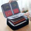 Household Multi-Layer Document Storage Box for Certificates, Passports, Cards. Multi-Function File Storage Bag for Family