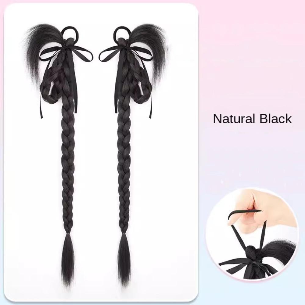 2Pcs Twist Braid Wig Bubble Braid Fried Dough Chicken Feather Boxing Braid  for Women