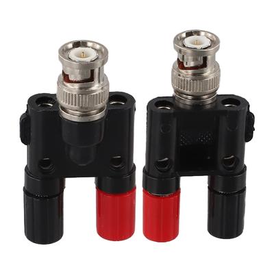 Audio Connections BNC Male Adapter Adapter Antenna Splitter Easy Installation ABS Plastic Shell Copper Connector